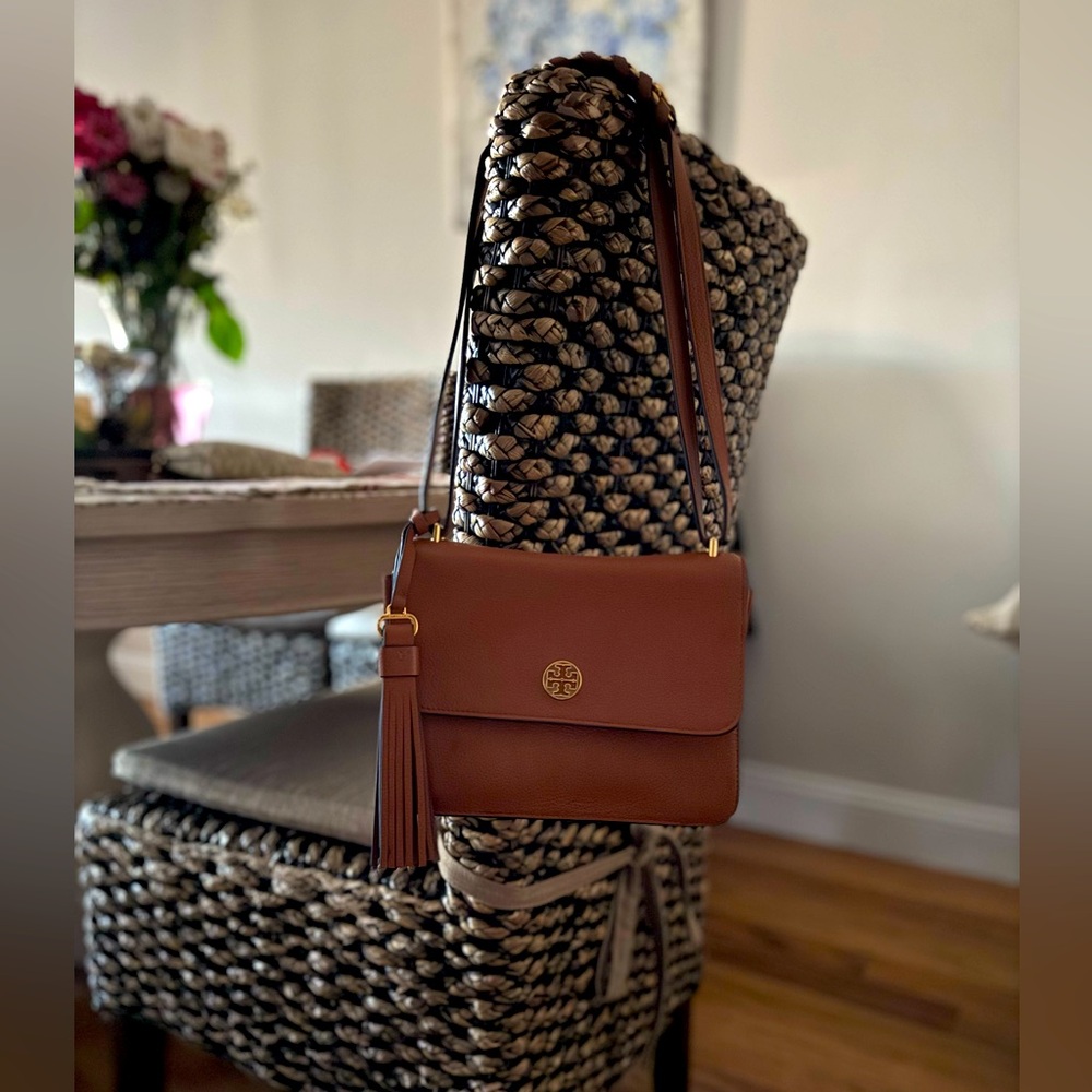 *RARE* Authentic Tory Burch Brooke Pebbled Crossbody Bag